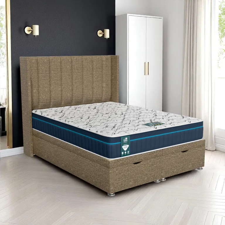 Ascot Stripe Curved Ottoman