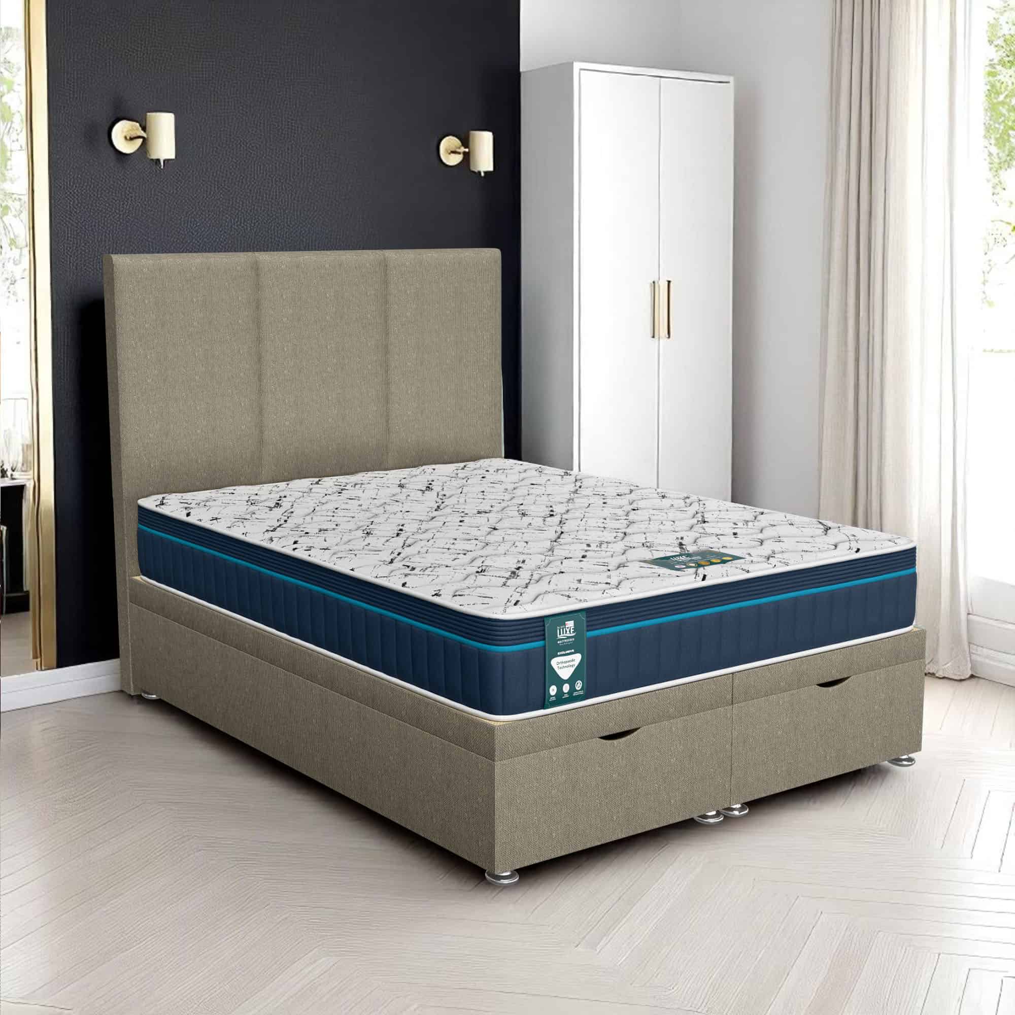 Barley Linen Panel Ottoman - Barley Linen, Double 135 x 190 cm