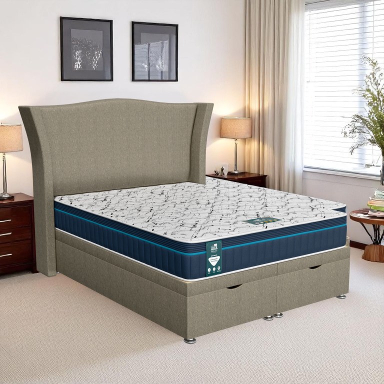 Barley Linen Maxcoil Ottoman