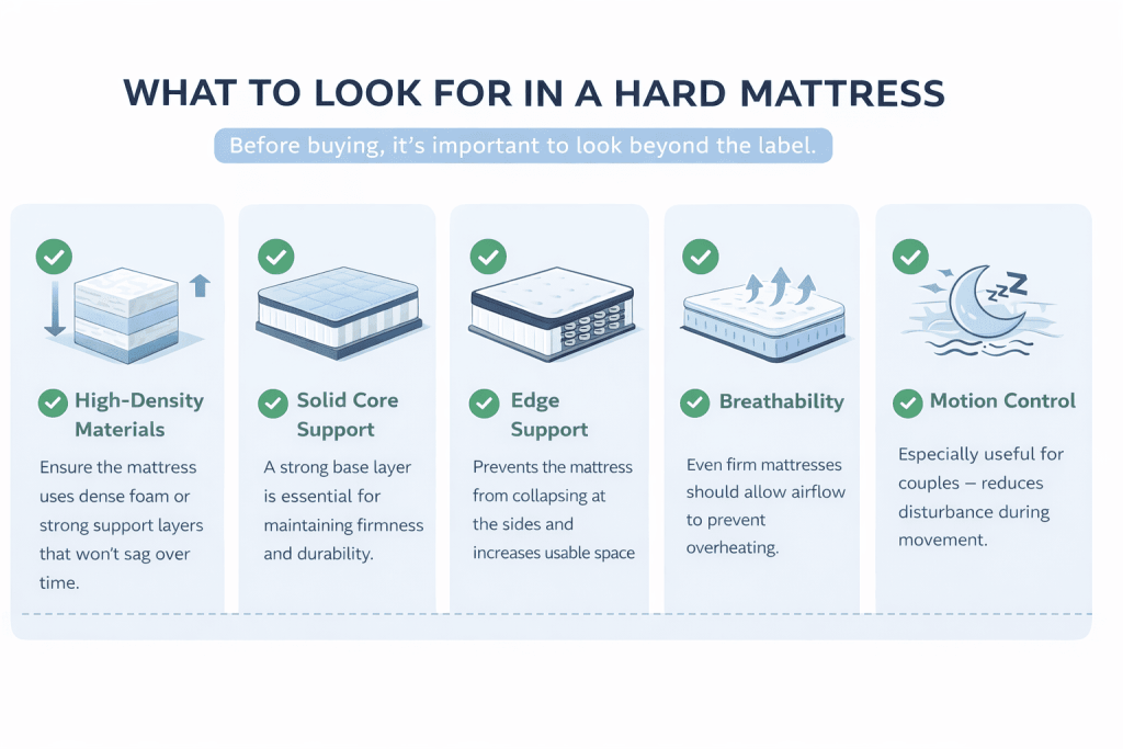 what to look for in a hard mattress