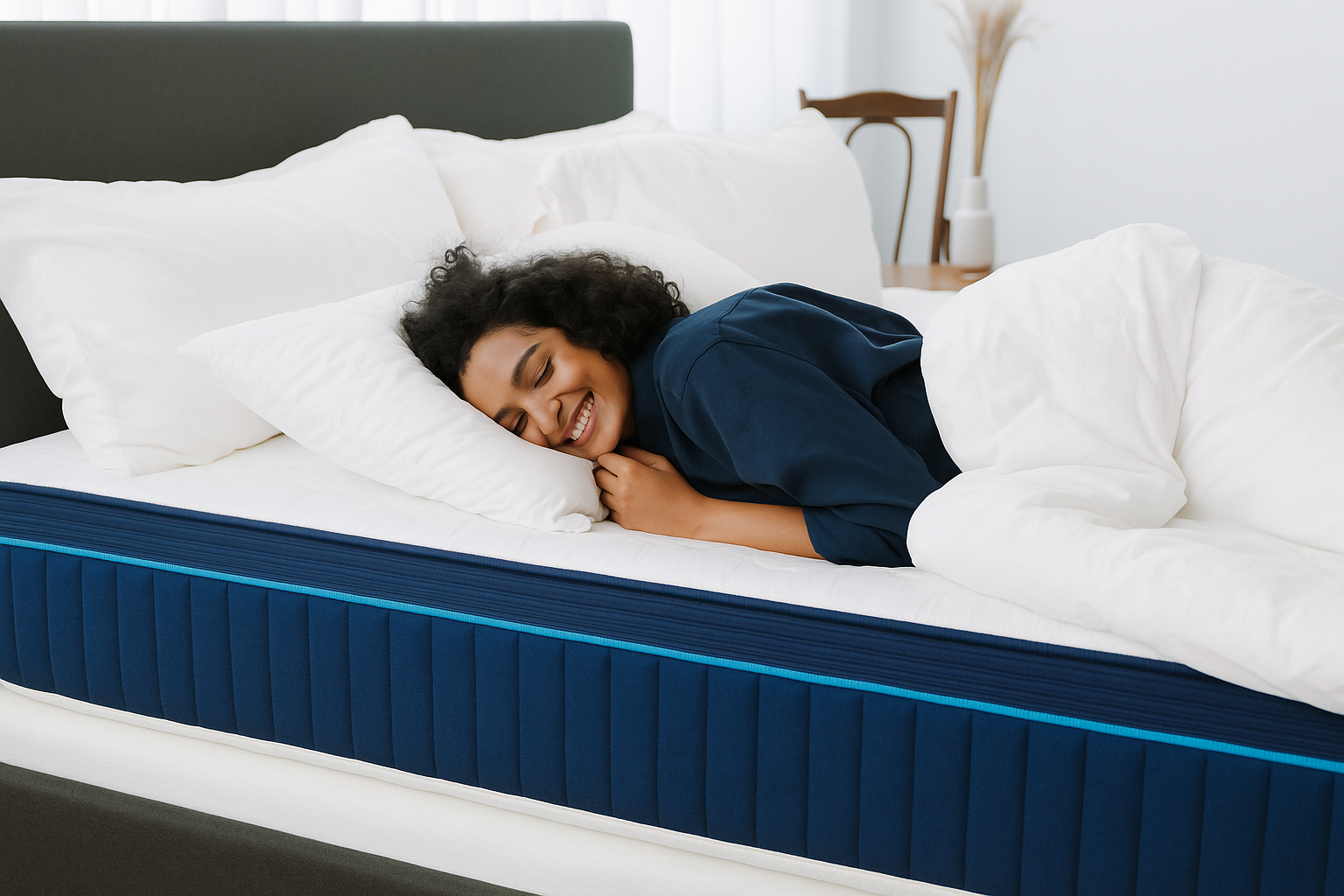 Restful sleep on a Luxe naturally sourced mattress